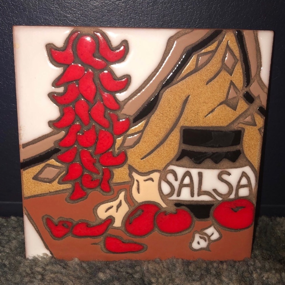 Mag Mor Handpainted Tile By designer Christine Fitzgerald